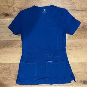Blue Jaanuu Scrub Top